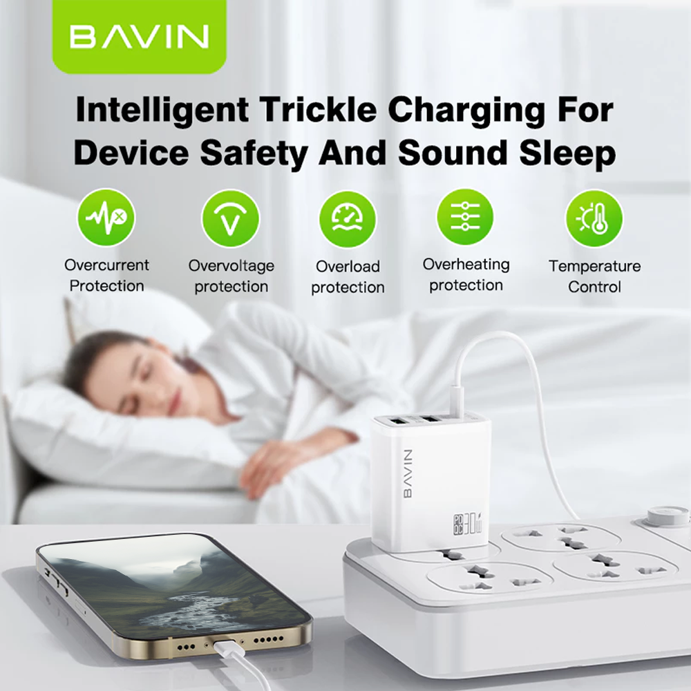BAVIN C-PC907 30W PD Fast Charger Multi Port Adapter