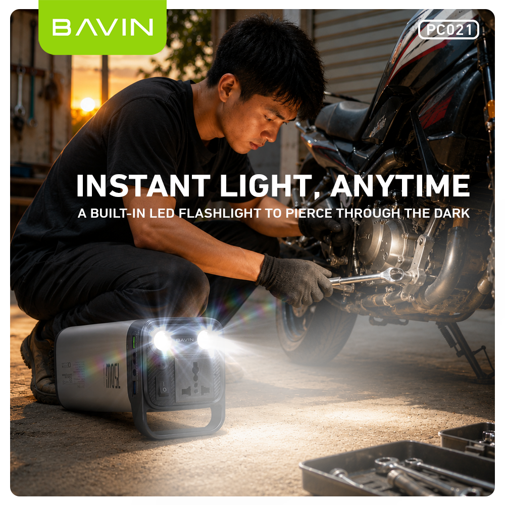 BAVIN PC021 54600mAh 150W Portable Power Supply Powerbank 22.5W w/ LED Light & Display
