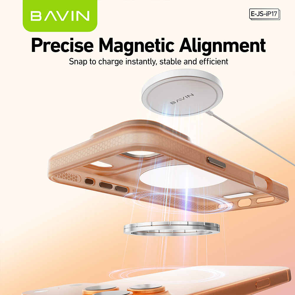 BAVIN JS 360 Rotation Magnetic Ring Phone Holder Case Durable Shockproof Fully Protected Compatible For iPhone 17 Series