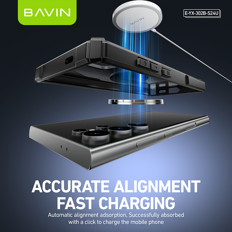 BAVIN E-YX302A-XX Magnetic Shockproof Phone Case w/ 360° Rotatable Ring for iPhone Series
