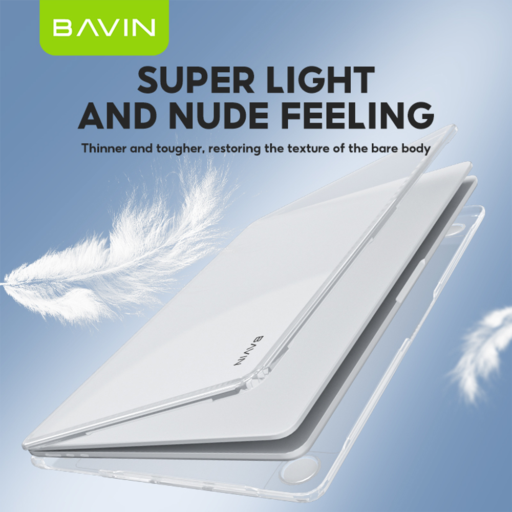 BAVIN C06 / C05 Transparent & Glossy Clear Case Anti-Scratch + Keyboard Protector For iPh Laptop for 13.3" / 13.6" / 15"