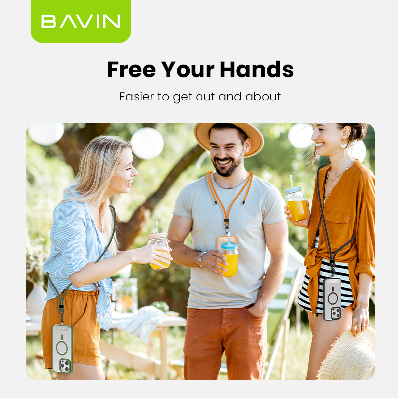 BAVIN E-BE15 Adjustable Mobile Phone Lanyard Strap w/160cm Long Cross-body Shoulder Strap