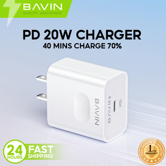 BAVIN C-PC837 20W Type-C Fast Charging Adapter