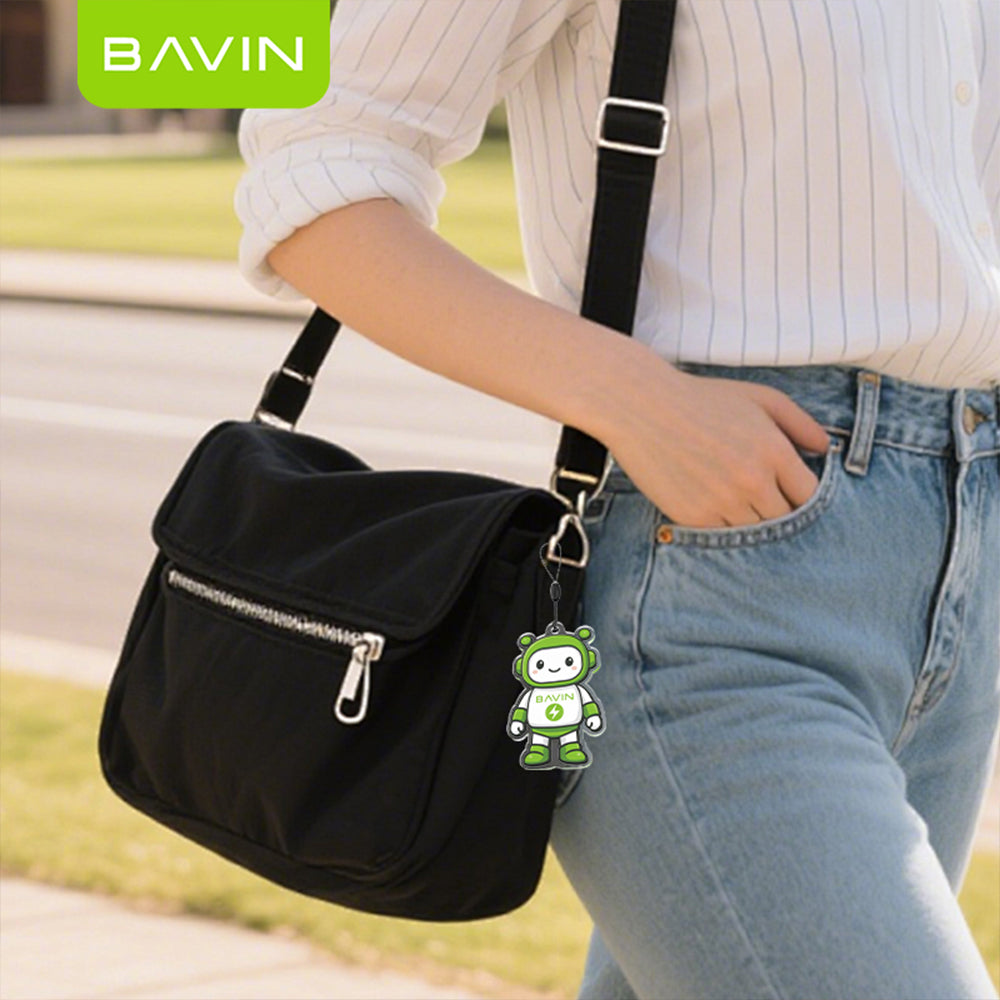 BAVIN Acrylic Transparent Robot Design Pendant Keychain Cute Accessory for Phone, Bag & Key Holder