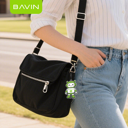 BAVIN Acrylic Transparent Robot Design Pendant Keychain Cute Accessory for Phone, Bag & Key Holder
