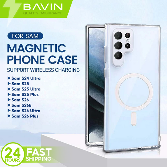 BAVIN Magnetic Phone Case Shockproof Protective Cover for Samsung S24U/S25U/S25 Plus/S26 Series