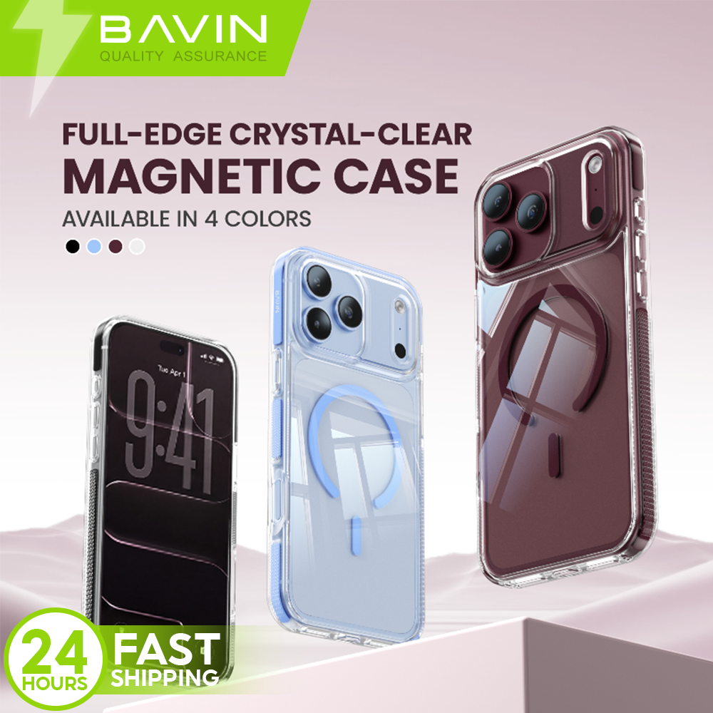 BAVIN BJ Transparent Phone Case Magnetic Case Anti-Yellowing/fingerprint ,Shockproof for iPhone 18/17 Pro
