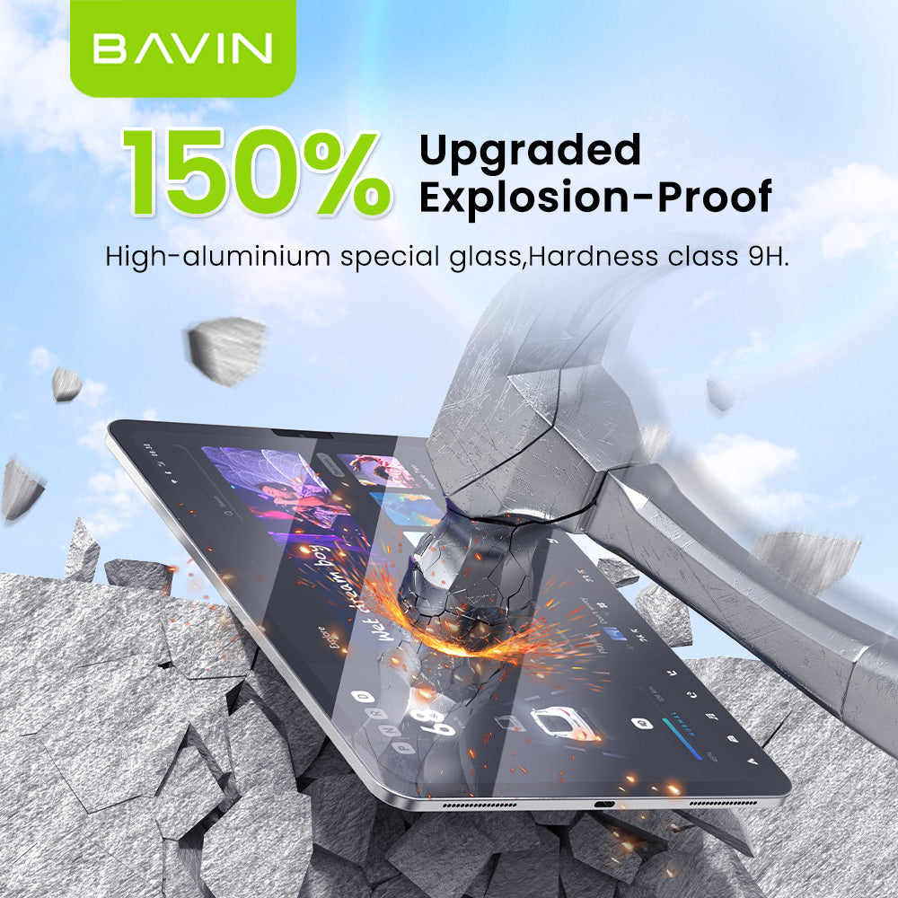 BAVIN S-Q17-XX One-Click Tempered Glass for iPad Mini, Air & Pro Series