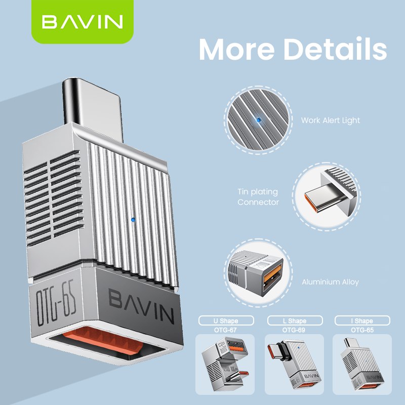 BAVIN U-O-65 120W Plug & Play Adapter w/ 10Gbps USB 3.1 O67 O68 O69 O70
