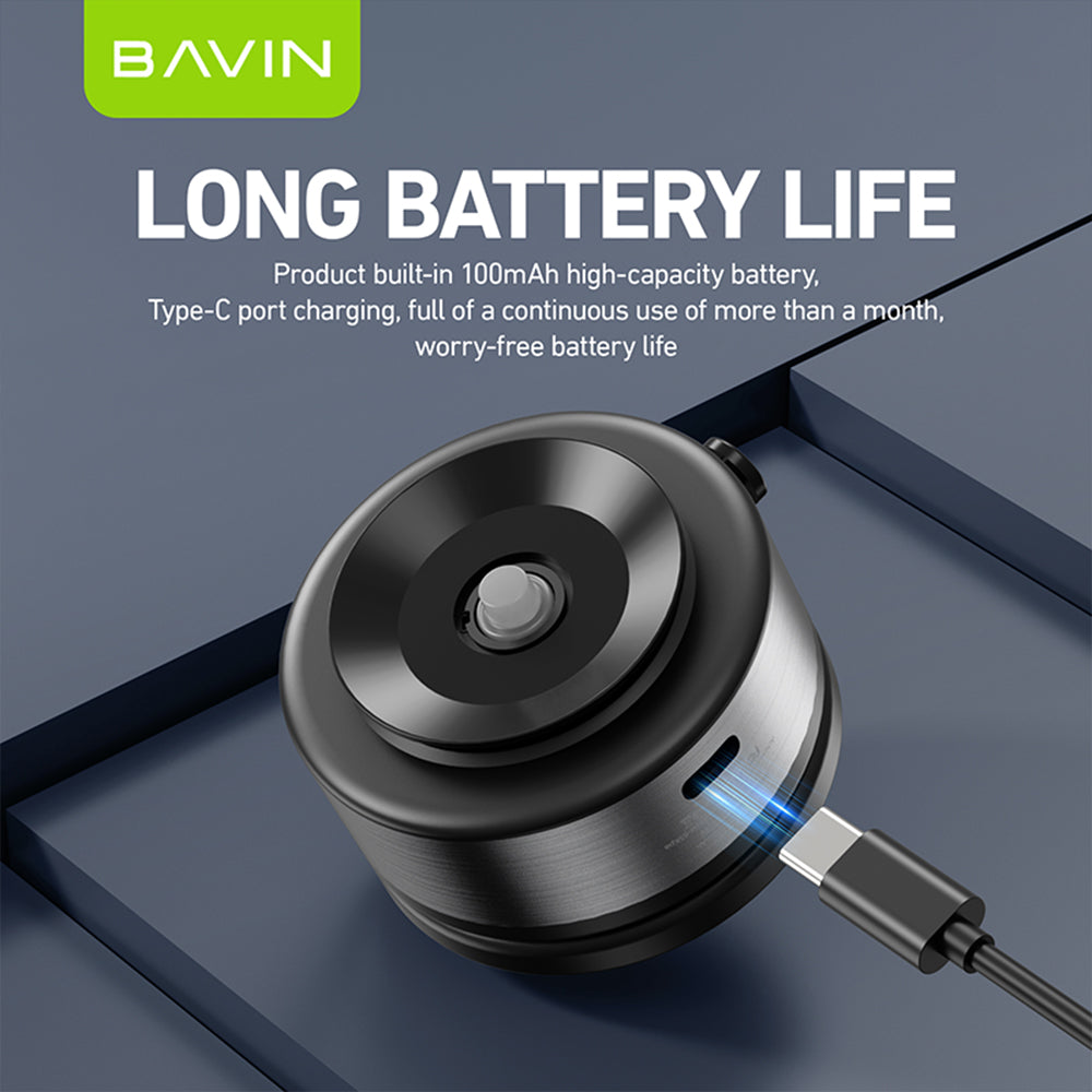 BAVIN D-S-PS75 / D-S-PS88 Magnetic Vacuum Phone Holder Stand w/ 360° Rotation & Motorized Suction Type-C Rechargeable