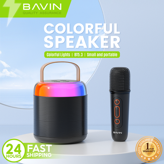 BAVIN DV-BM19 Bluetooth Wireless Portable Speaker w/ Multi-Function Hi-Fi Sound & Microphone