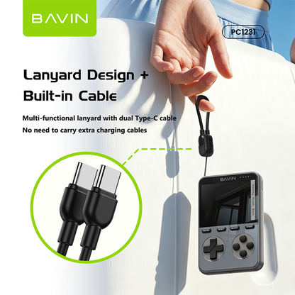 BAVIN PC1231S 2in1 10000mAh 20W Game Console Power bank Magnetic Wireless w/ Dual Type-C Cable + TF Card