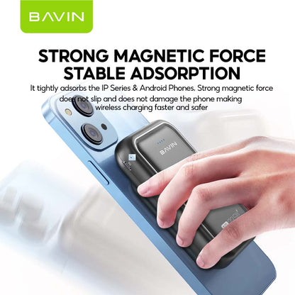 BAVIN Y-PC061 10000mAh Wireless Magnetic Powerbank w/ 22.5W PD Fast Charging
