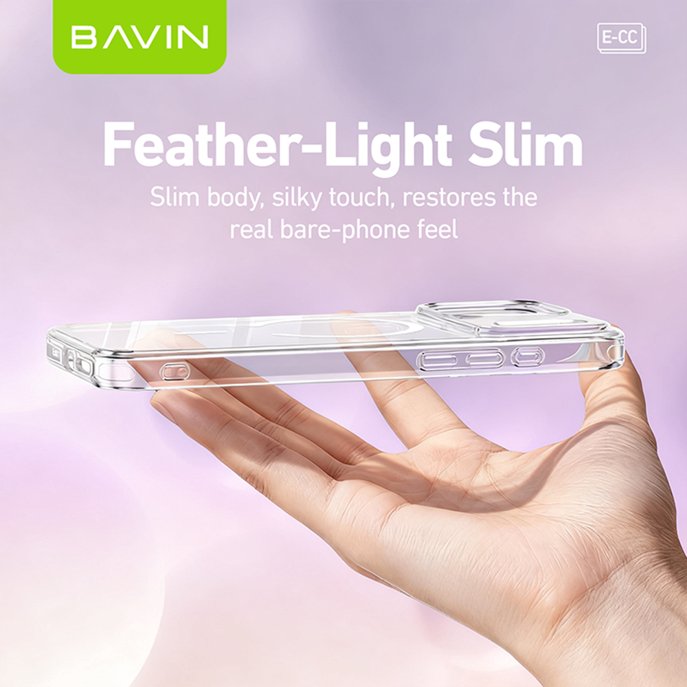 BAVIN CC Fully Protected Durable Magnetic Crystal Clear Phone Case Compatible For iPhone 17 Pro Max Series