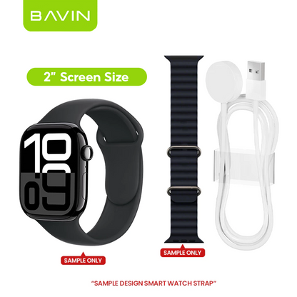 BAVIN BW-602 Smart Watch 2" HD Display w/ GPT AI Health Tracking & 15-Language Translator