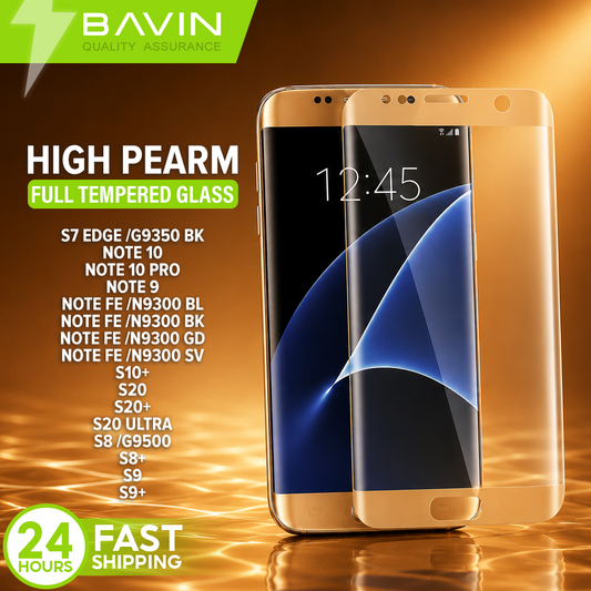 BAVIN S-QB Screen Pro+ High Pearm Antidust Anti-Drop Mobile Phone Full Tempered Glass for Sam Series