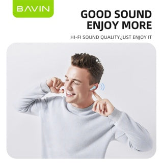 BAVIN HB-BA-19 TWS Wireless Bluetooth Earbuds w/ High Stereo Sound & Touch Control