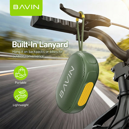 BAVIN BM31/BM32 Portable Bluetooth Speaker Big Sound Deep Bass Hi-Res Sound Audio w/1200mAh+Lanyard