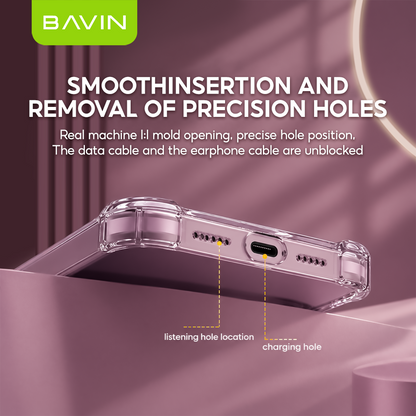 BAVIN FS2 Premium Shockproof Clear Case Soft Silicone For iPhone 18/17/16/15/14/13/12/11/X Series