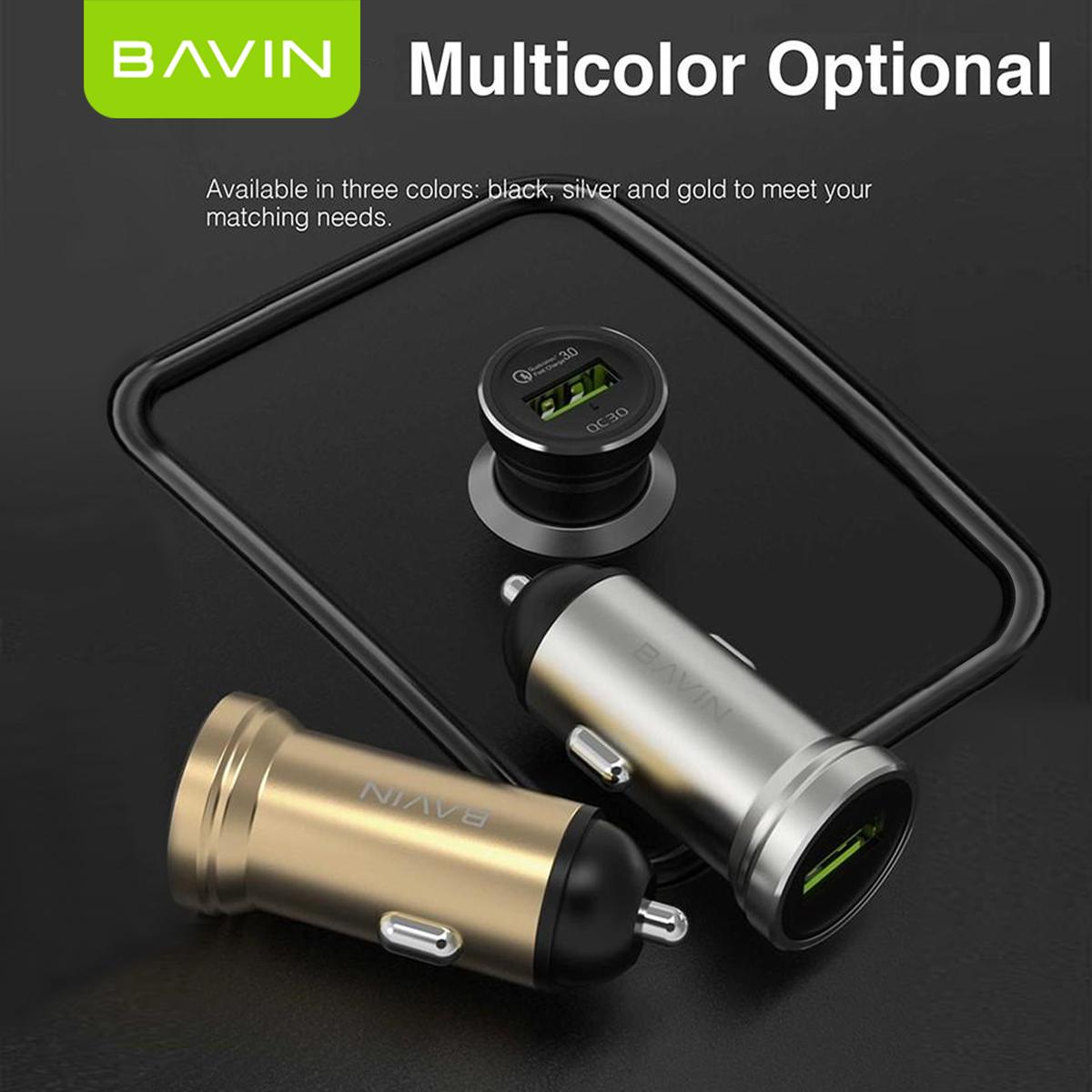 BAVIN C-C-PC362 18W Car Charger w/ Fast Charging USB Port