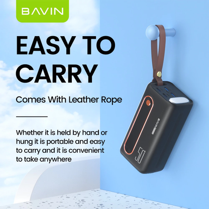 BAVIN PC066 50000mAh Powerbank Charging Type-C Micro iPhone Input & 4 USB Output w/ LED Light PowerBank