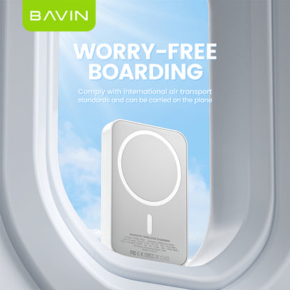 BAVIN Y-PC029P 5000mAh / 10000mAh Wireless Fast Charging Powerbank w/ USB-C Input/Output