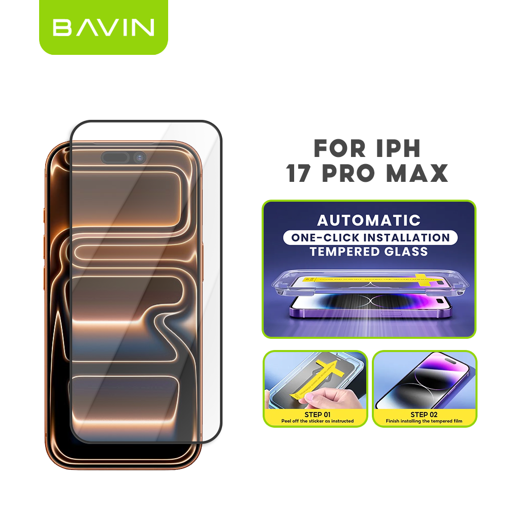 BAVIN Q3 One Click Series Screen Protector Tempered Glass Full Screen for iPhone X/XS/11/12/13/14/15/16/16E/17 Series