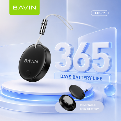 BAVIN TAG02 Smart Wireless Locator Bluetooth Tracker Finder Anti-Lost Tracking Device For iPhone, Android