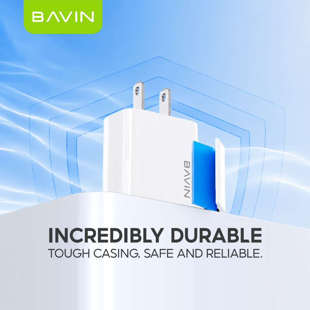 BAVIN PC515 Universal Adapter Charger Smart Mini USB Over Charge Protection for Micro / iPhone / Type-C