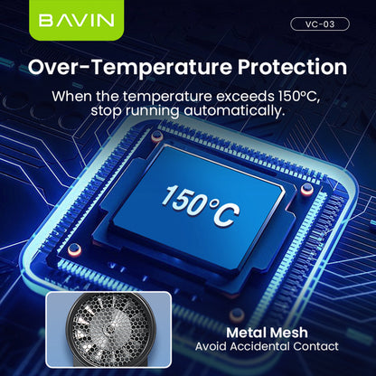BAVIN Z-VC03 130,000RPM / Z-VC04 80,000RPM Portable Mini Compressed Air Duster for Deep Cleaning w/ Extremely Turbo Airflow