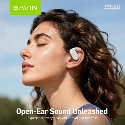 BAVIN BA106 Hi-Fi Open-Ear Wireless Bluetooth 6.0 Earbuds w/ Type-C Fast Charging for Smartphones