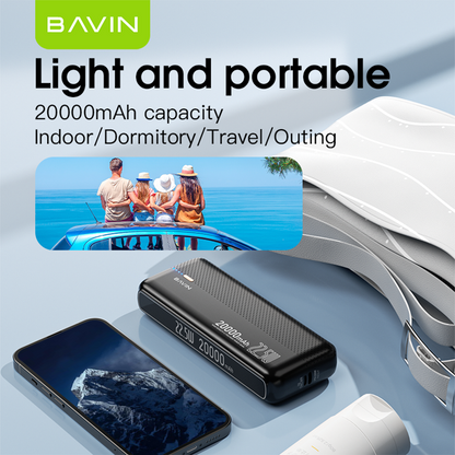BAVIN Y-PC025 20000mAh Q.C 3.0Compact Fast Charging Powerbank