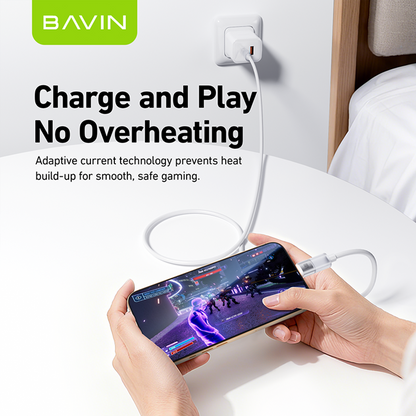 BAVIN CB402 60W/30W PD Fast Charging Liquid Silicone & Data Transfer Cable w/ 1m Type-C to Type-C / Type-C to iPhone