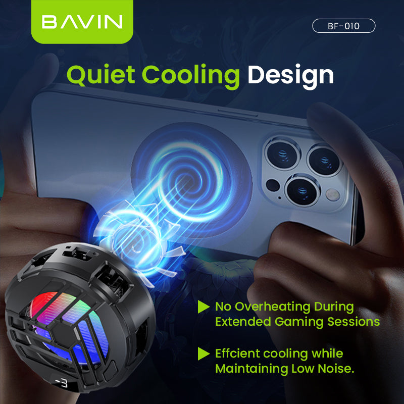 BAVIN BF-010 Magnetic Phone Cooler w/ Clip Design / RGB Light / Adjustable Cooling Gears