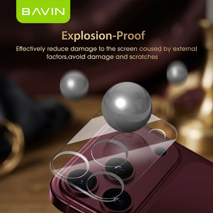 BAVIN Camera Lens Protector Transparent Camera Tempered Glass Scratch-Proof for iPhone 7 to 18 Series