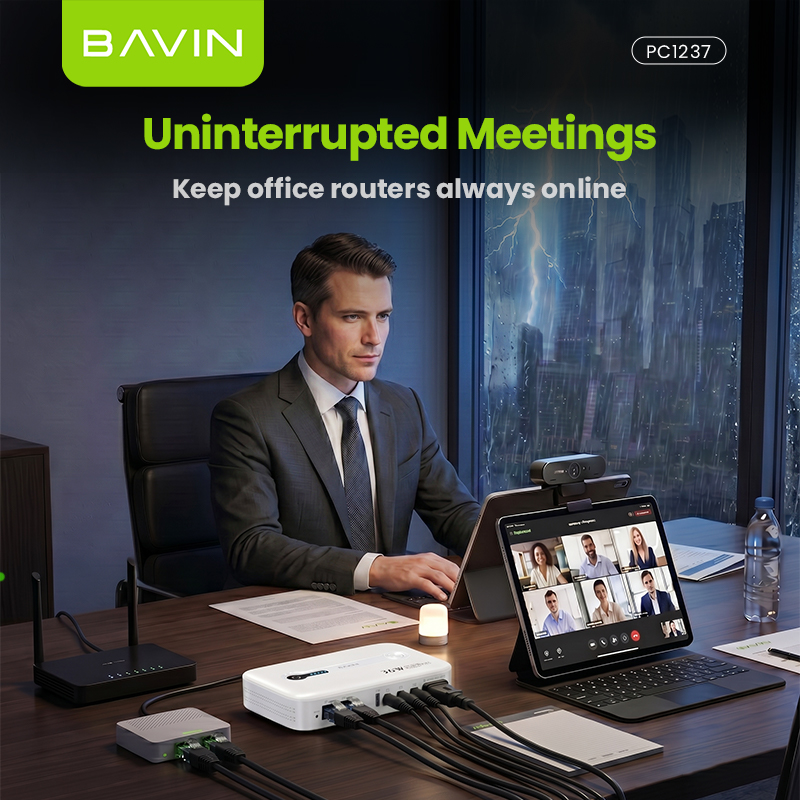 BAVIN PC1236 18W 8800mAh / 36W 10400mAh Mini DC UPS Battery Backup Powerbank for WiFi Router , CCTV