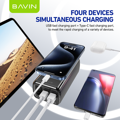 BAVIN Y-PC069 Pro 40000mAh Portable Powerbank w/ Multiple 3.0A Output & Input