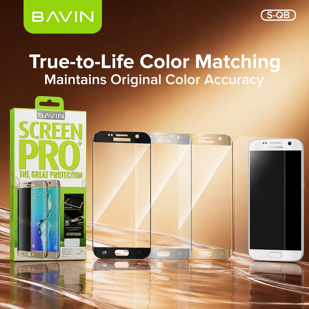 BAVIN S-QB Screen Pro+ High Pearm Antidust Anti-Drop Mobile Phone Full Tempered Glass for Sam Series