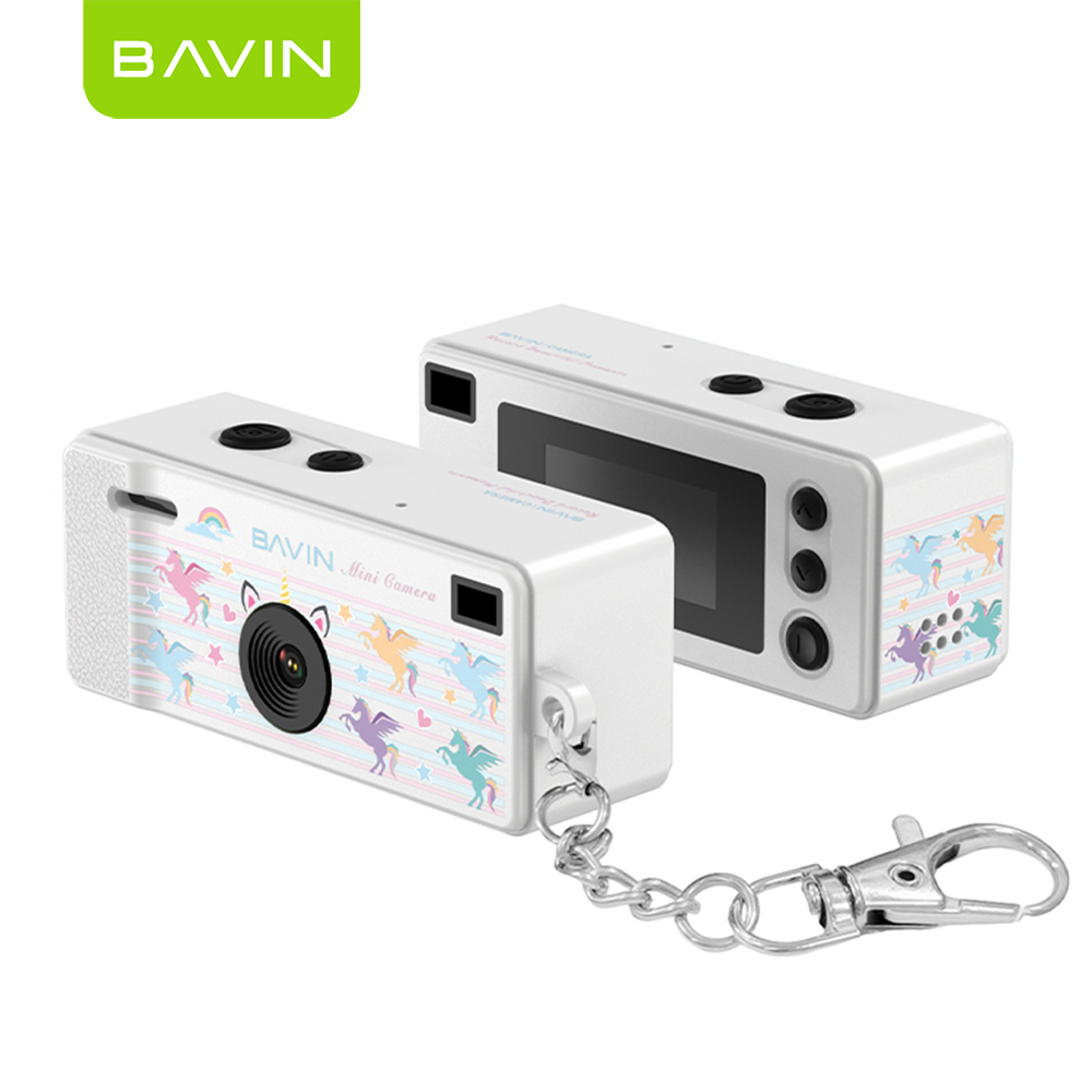 BAVIN CD01 Mini Thumb Camera 1080P HD 12MP Wide w/ Flash and Keychain | Support TF Card