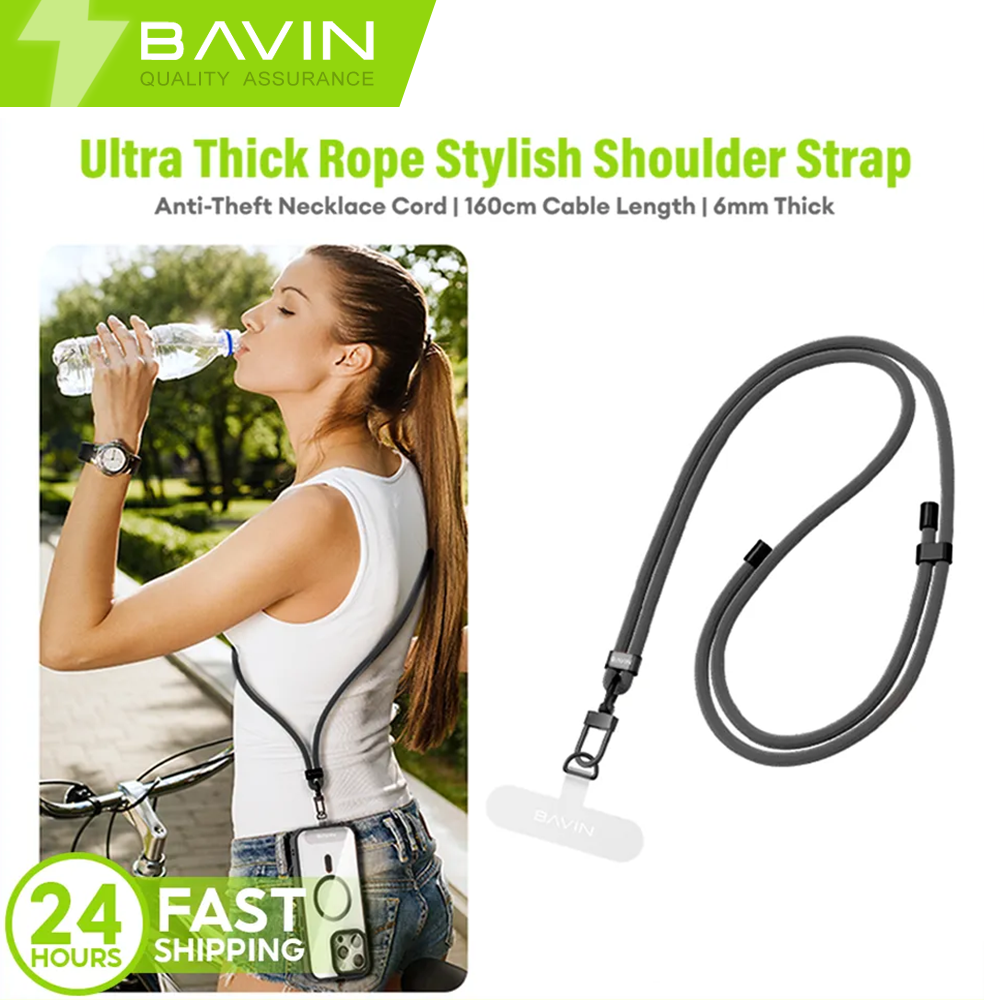 BAVIN BE15 Mobile Phone Strap Lanyard Phones Adjustable with 160cm Long Thick Cross-body Shoulder