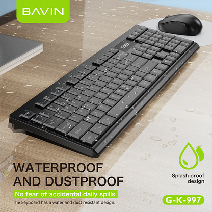 BAVIN G-K-997 2.4G Wireless Keyboard & Mouse for PC & Laptop