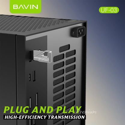 BAVIN UF03 USB 3.2 Flash Drive High-Speed Plug & Play Storage w/ Fast Data Transfer for Computer