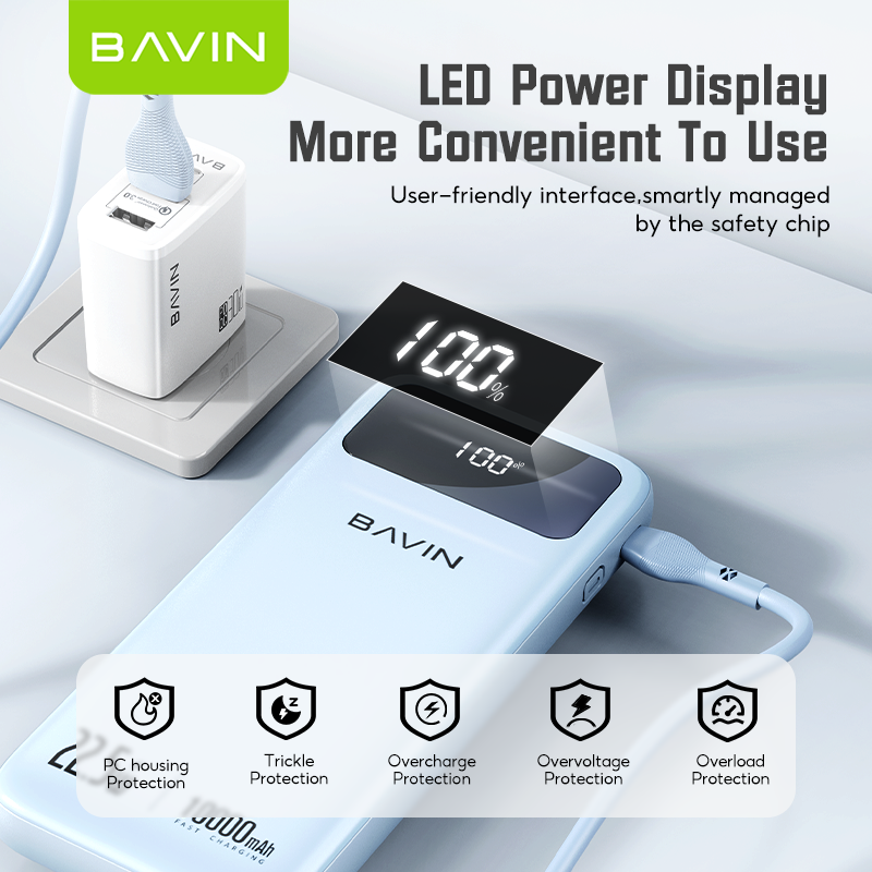 BAVIN Y-PC1102 20000mAh Super Fast Charging Powerbank Support iPh