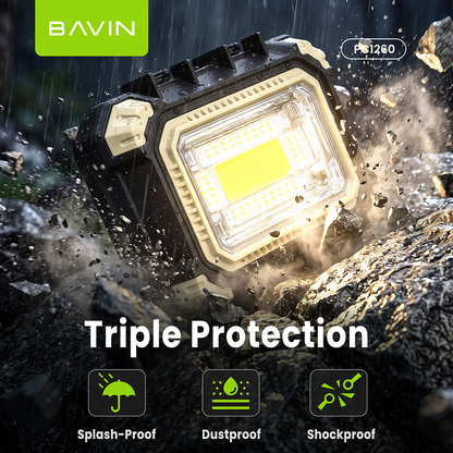 BAVIN PC1260 Solar Mini Portable Emergency Tool box w/4000mAh Powerbank+Work Light for Home, Camping