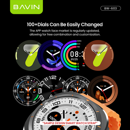 BAVIN BW-603 Smart Watch 1.53" HD Display w/ GPT AI Motion Sense NFC Heart Rate