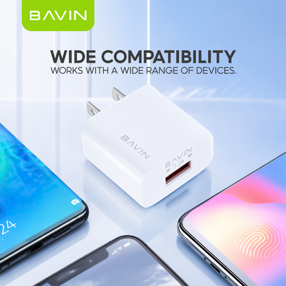 BAVIN PC515 Universal Adapter Charger Smart Mini USB Over Charge Protection for Micro / iPhone / Type-C