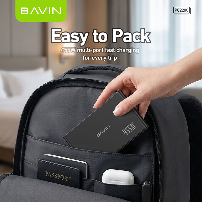 BAVIN PC2200 455W USB C Charger GaN 7 Ports Desktop Fast Charging Station w/ 100W Max PD Dual Ports