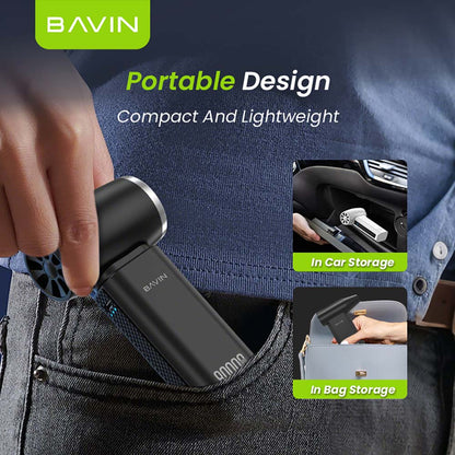 BAVIN Z-VC03 130,000RPM / Z-VC04 80,000RPM Portable Mini Compressed Air Duster for Deep Cleaning w/ Extremely Turbo Airflow
