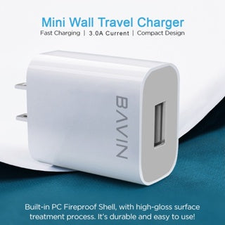 BAVIN C-PC658Y-XX 3.0A Fast Charger w/ 1m Cable