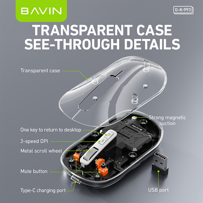 BAVIN G-K-993 Wireless Dual-Mode Gaming Mouse